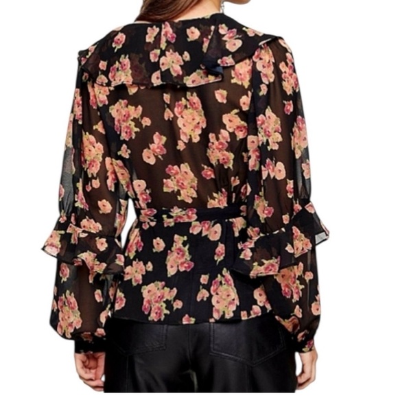 Floral Ruffle Top - Picture 2 of 10